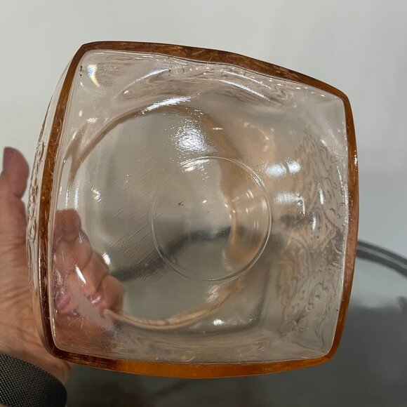 Pink Depression Glass Container - Picture 3 of 7